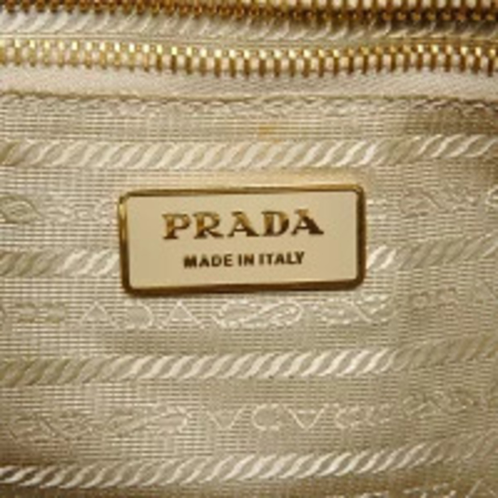 Prada Ostrich Handbag White - Picture 9 of 11